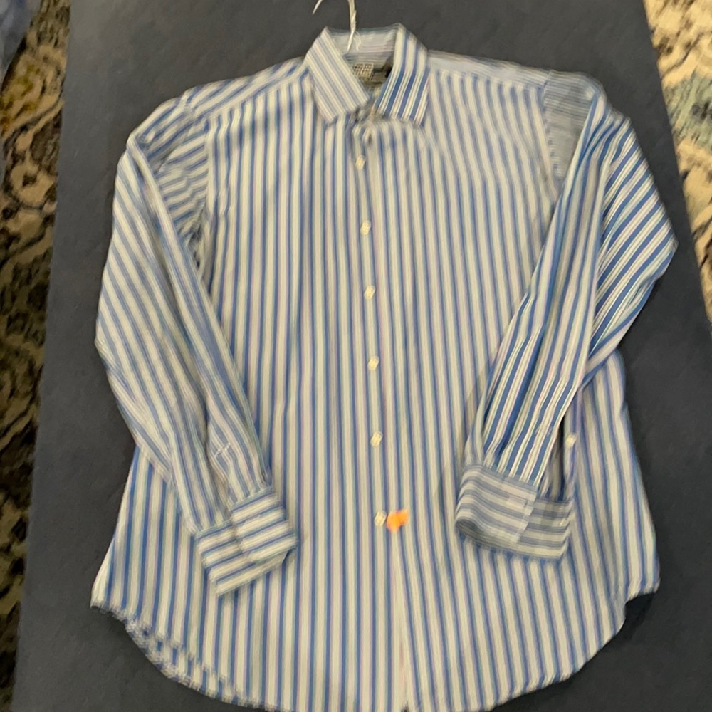 Polo Ralph Lauren blue striped dress shirt, 15